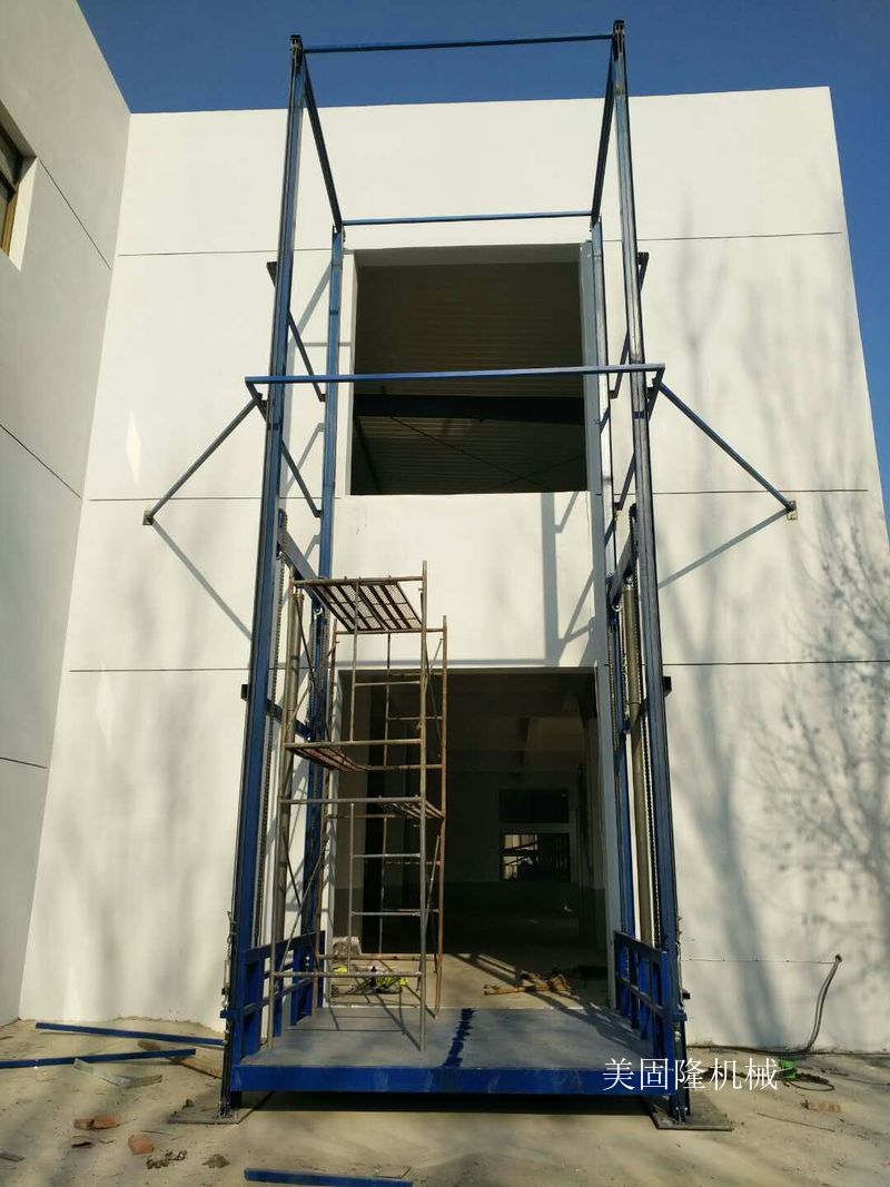 朝阳仓库专用导轨式升降货梯价格